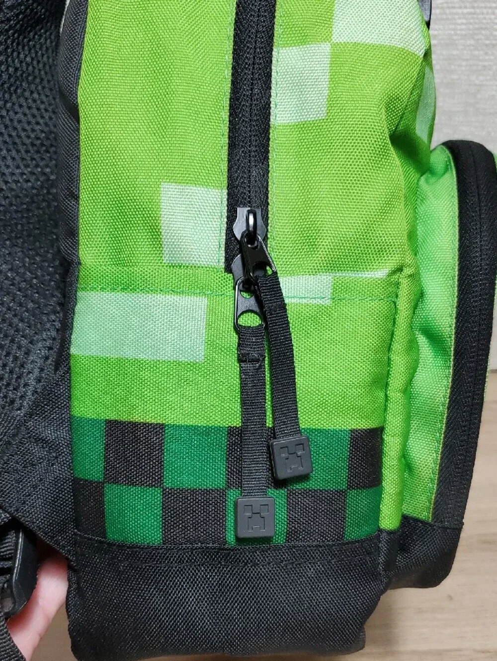 Minecraft Backpack Creeper Green Pixel School Bag